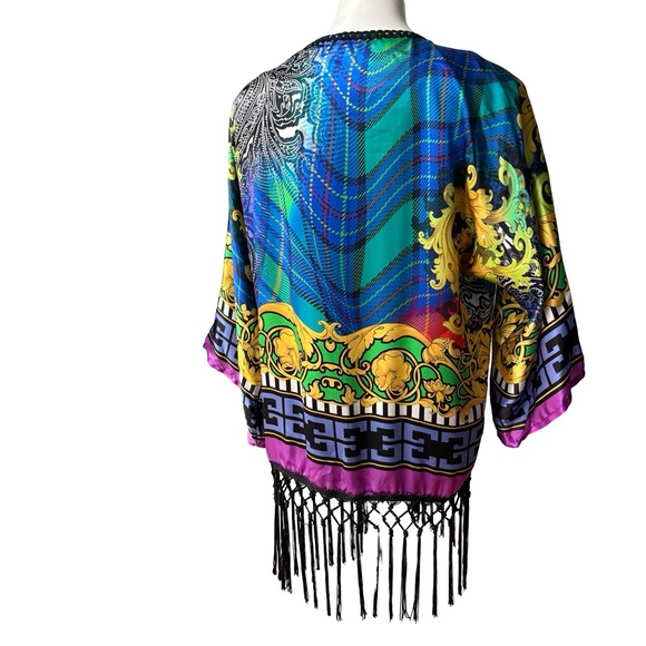 NWT, Sauvage Swim Silk Kimono, One Size - Picture 6 of 13